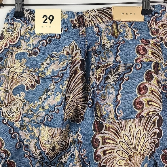 MNML Ultra Baggy Jacquard Cargo Floral Pants Size 29 - Picture 8 of 10